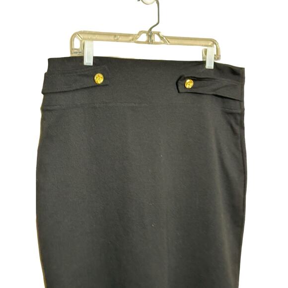 Hybrid & Company black pull on pencil skirt size 2X - Picture 6 of 9
